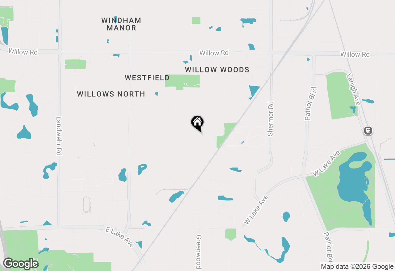 Map of 2313 Greenwood Road, Glenview, IL 60026