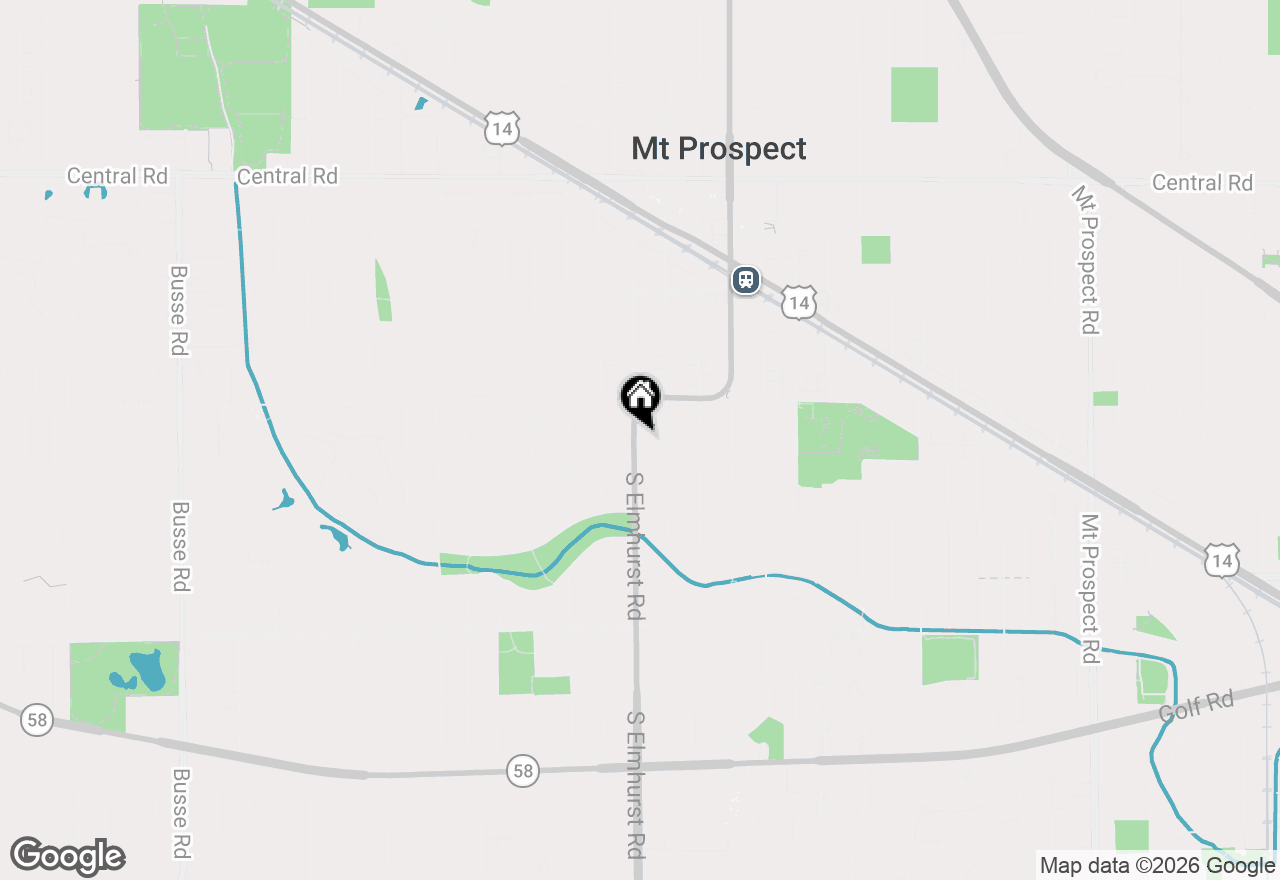 Map of 447 S Elmhurst Road, Mount Prospect, IL 60056