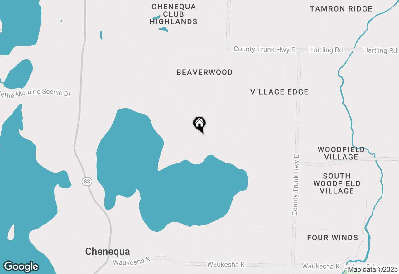 Map of N63W30677 Fairwater Ln, Hartland, WI 53029