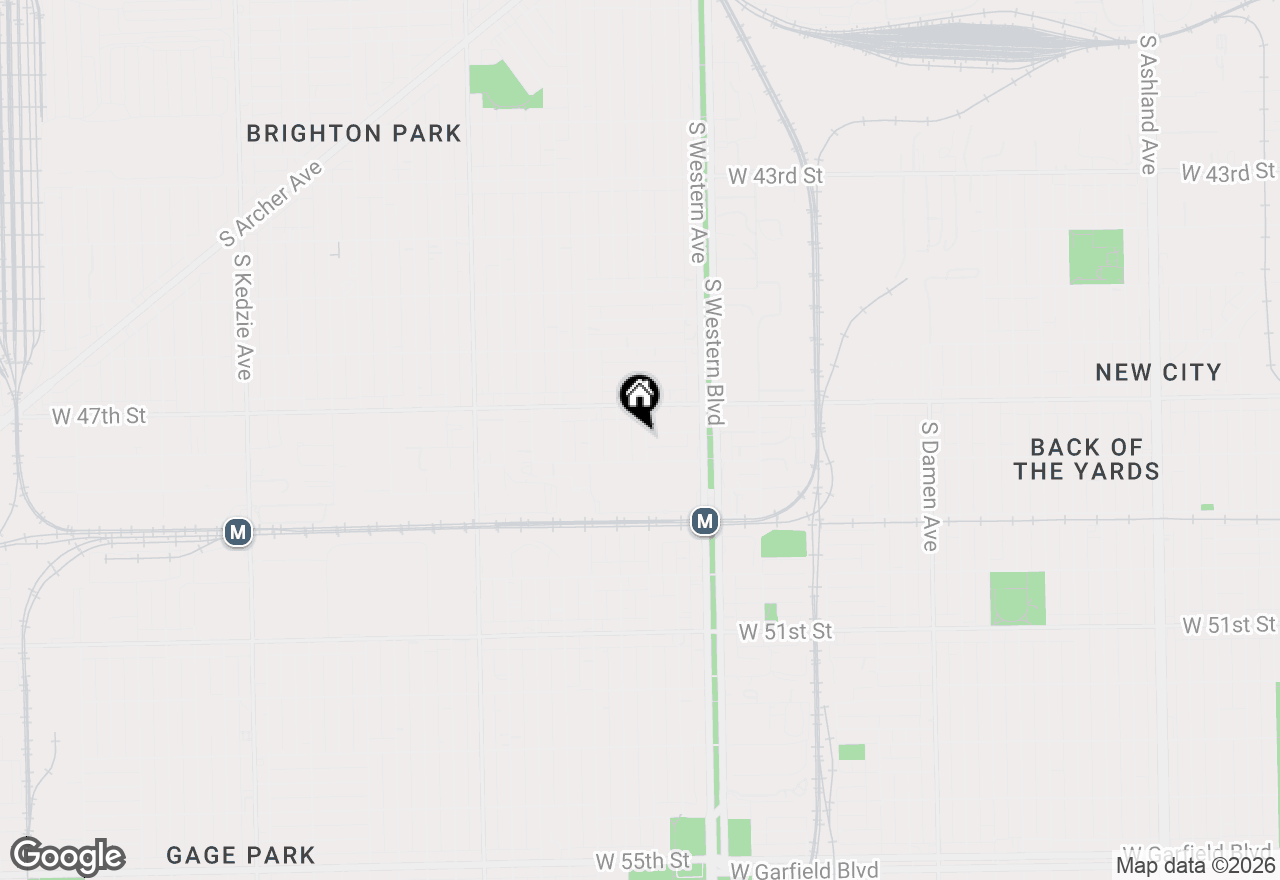 Map of 4736 S Campbell Avenue, Chicago, IL 60632
