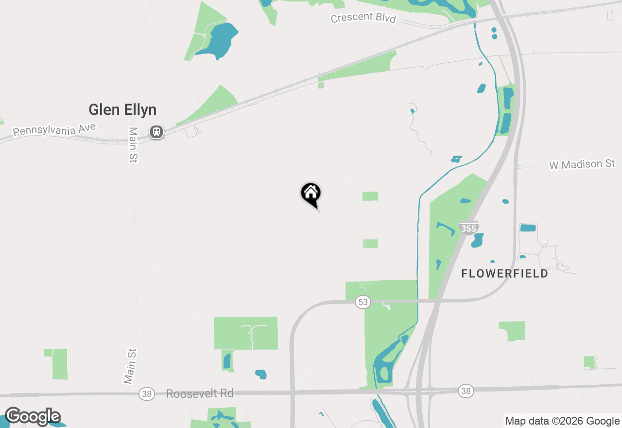 Map of 319 May Avenue, Glen Ellyn, IL 60137