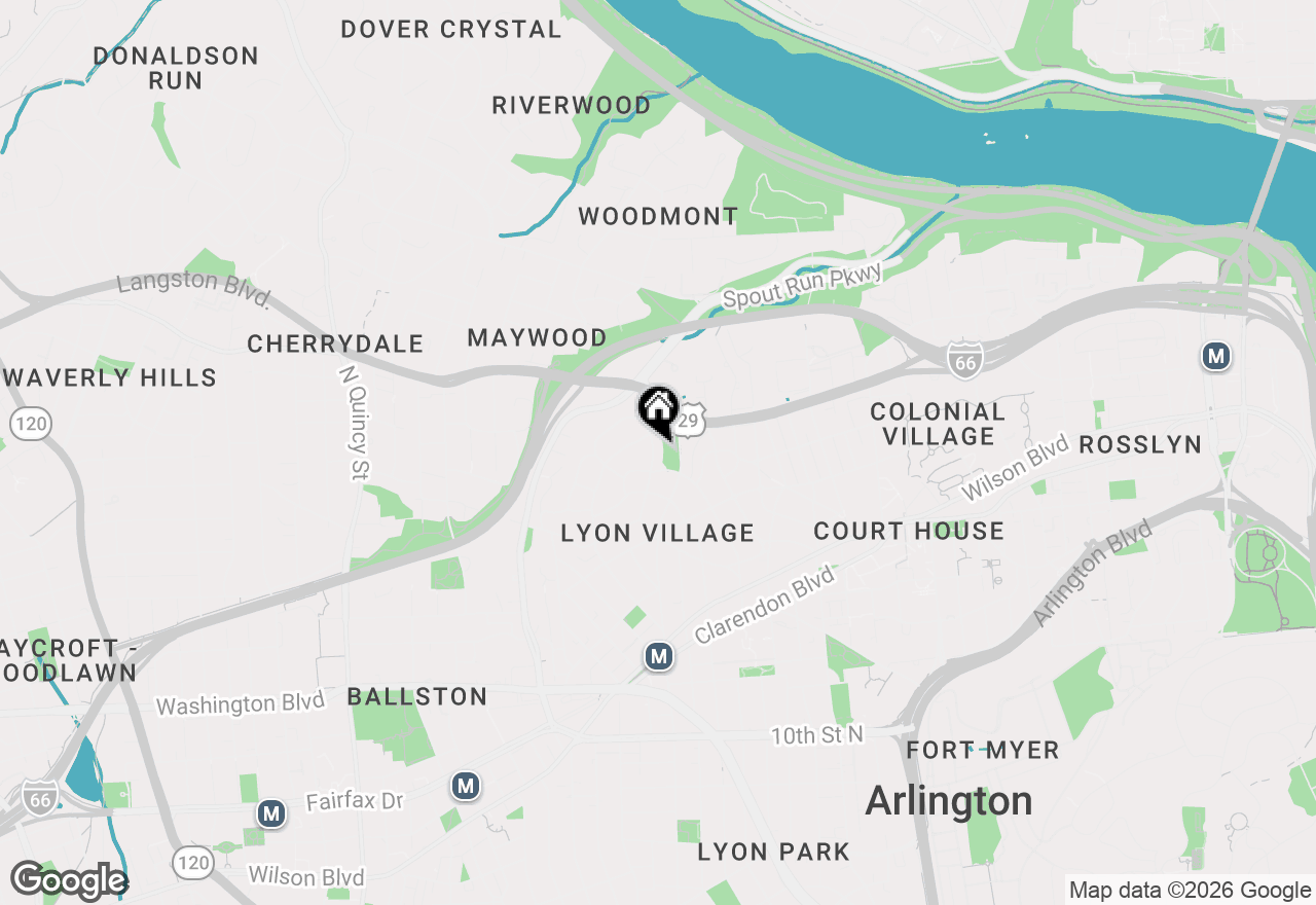 Map of 1911 N Harvard Street, Arlington, VA 22201