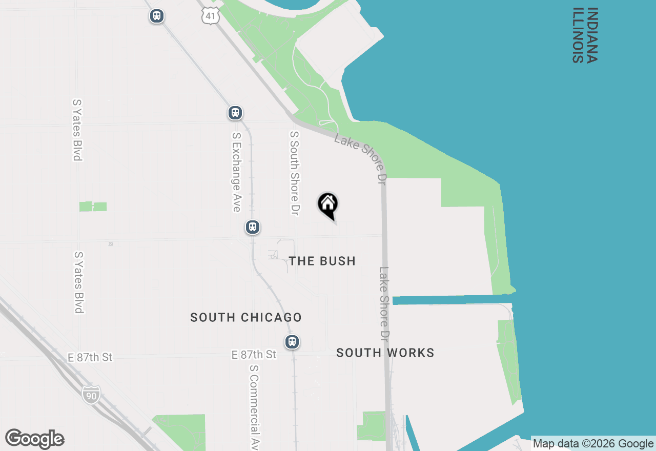 Map of (Address confidential), Chicago, Illinois 60617