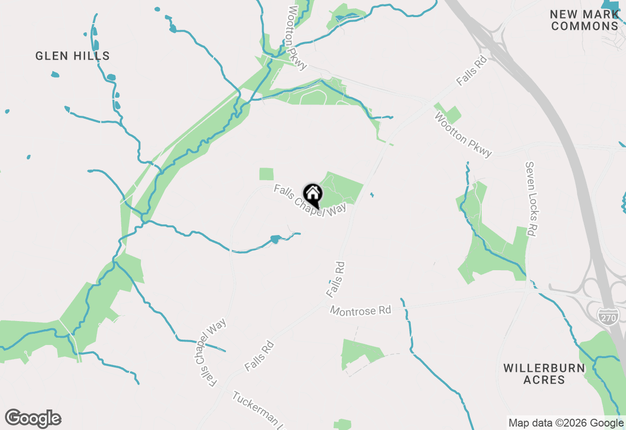 Map of 8736 Falls Chapel Way, Potomac, MD 20854