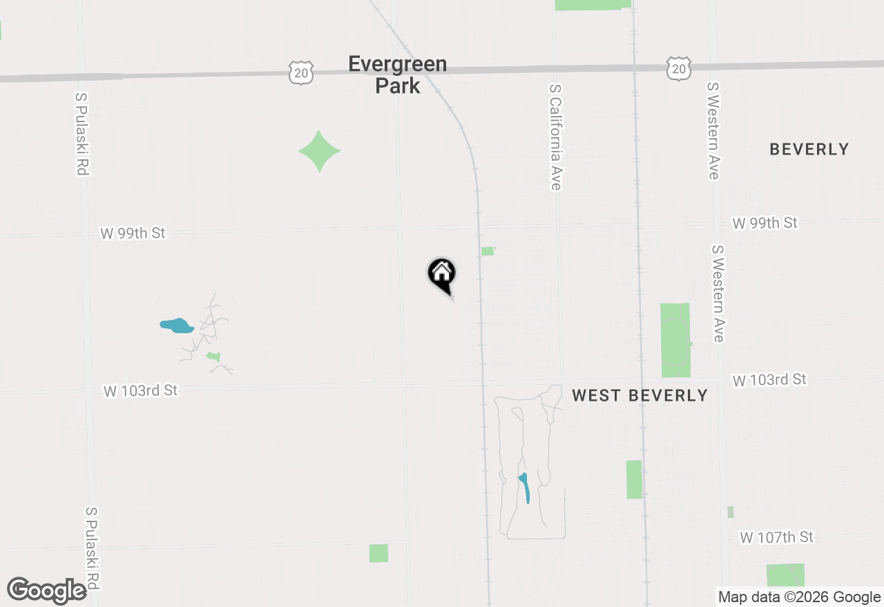 Map of (Address confidential), Evergreen Park, Illinois 60805