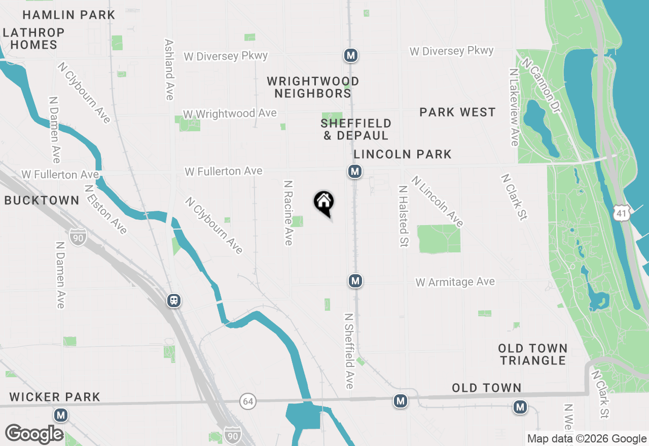 Map of 1048 W Webster Avenue, Chicago, IL 60614