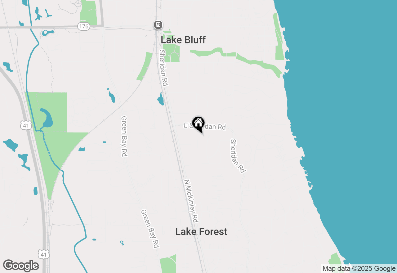 Map of 246 Park Avenue, Lake Forest, IL 60045