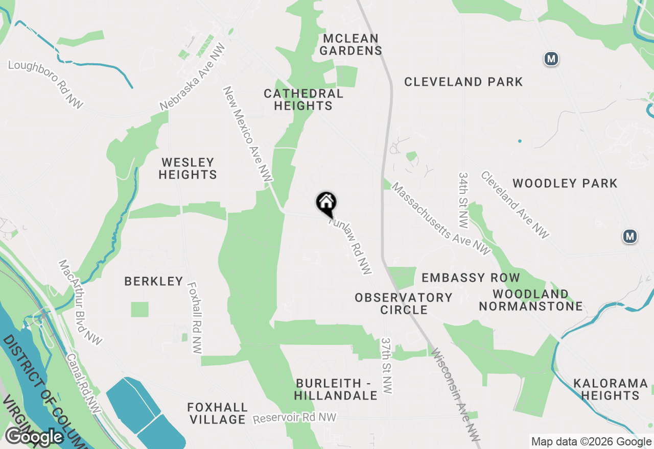 Map of 3900 Tunlaw Road Nw #618, Washington, DC 20007