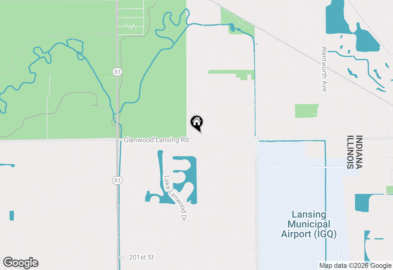 Map of 19404 Wildwood Avenue, Lansing, IL 60438