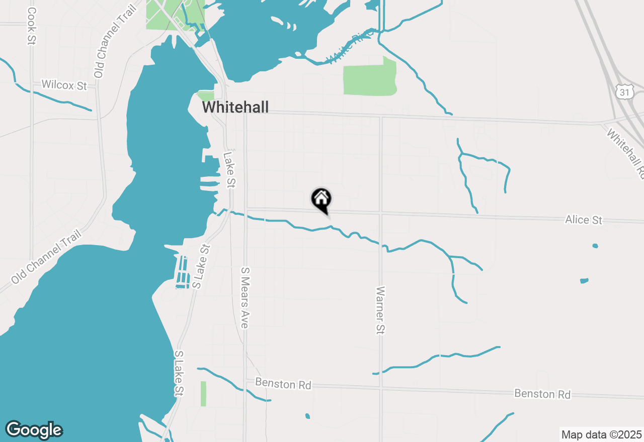 Map of 423 E Alice Street, Whitehall, MI 49461