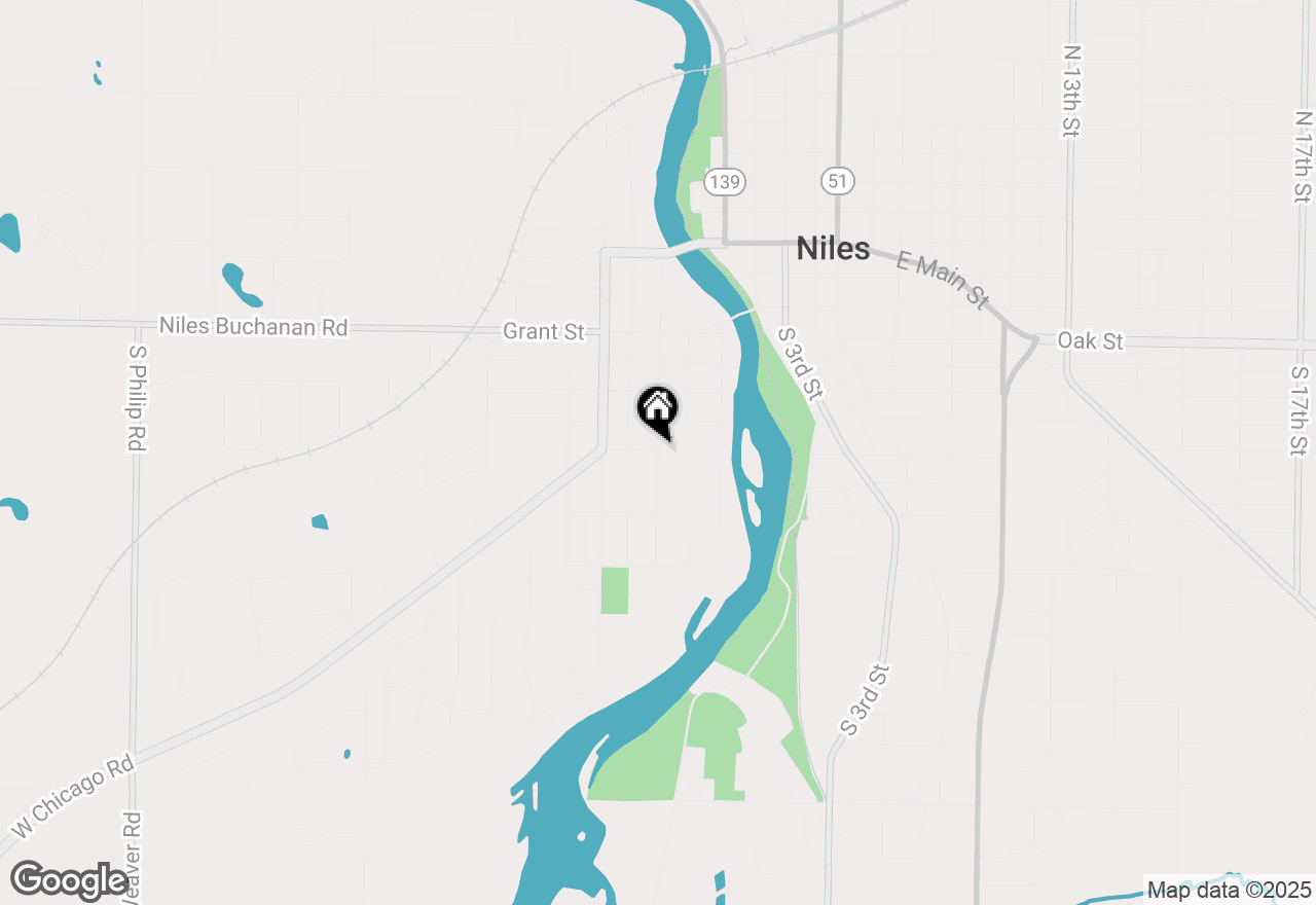 Map of 406 S St Joseph Avenue, Niles, MI 49120