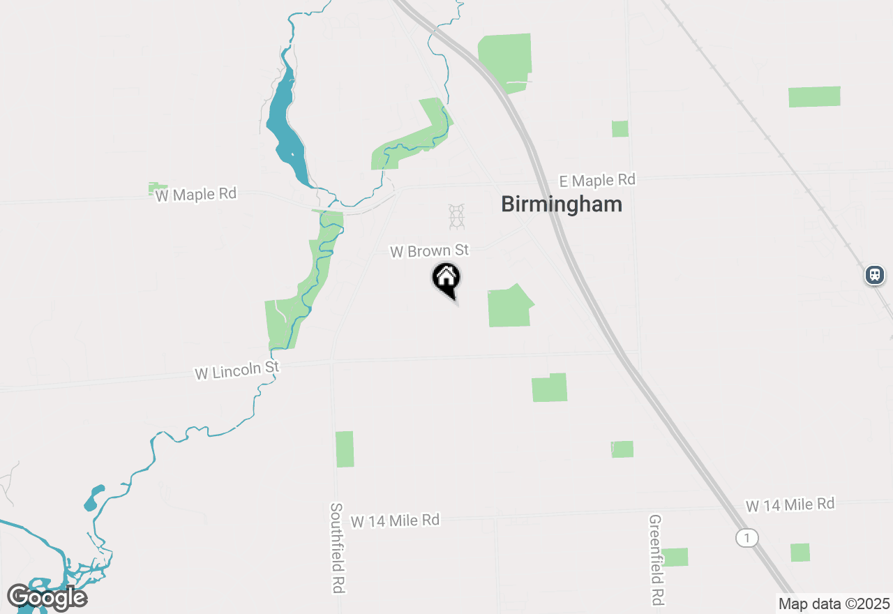 Map of 788 S Bates Street, Birmingham, MI 48009