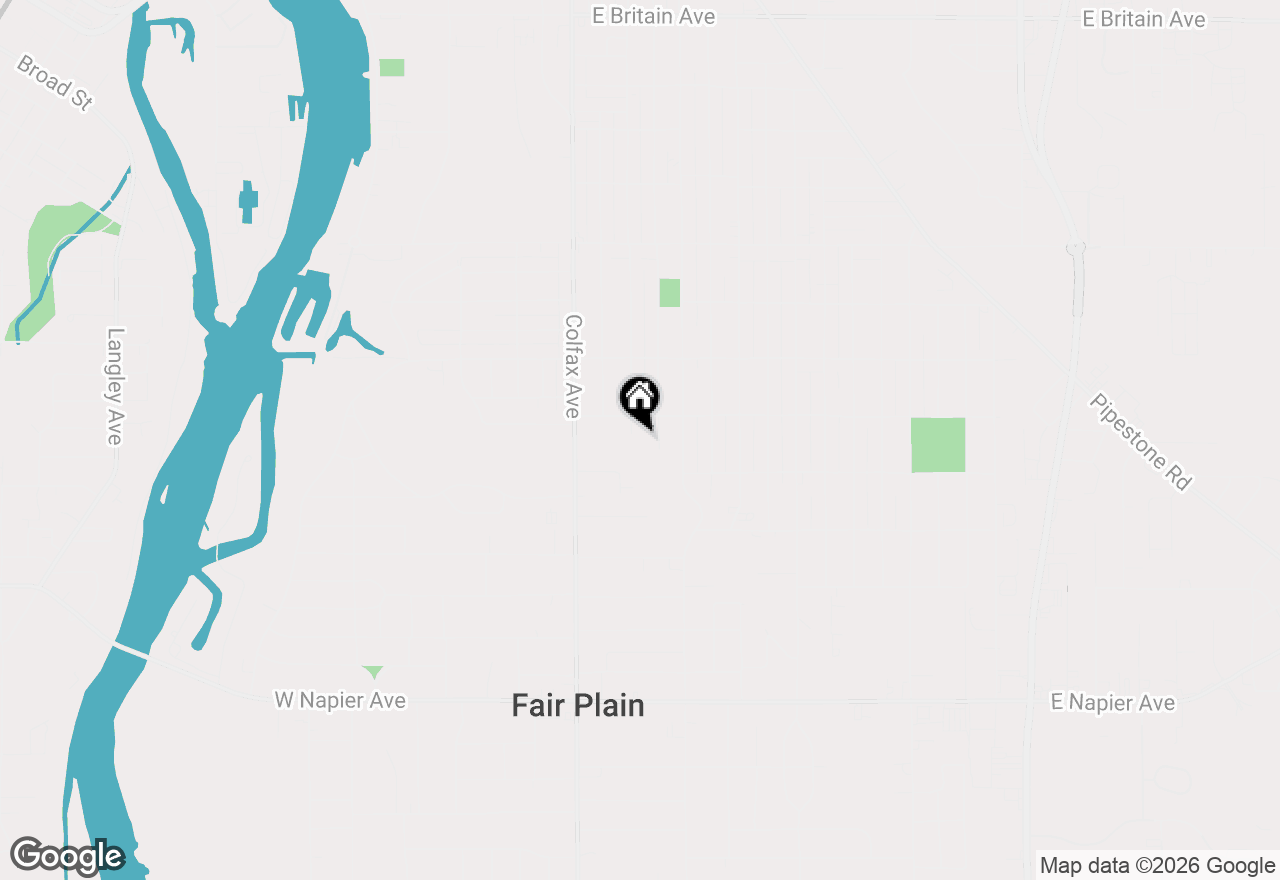 Map of 1247 Mc Alister Avenue, Benton Harbor, MI 49022