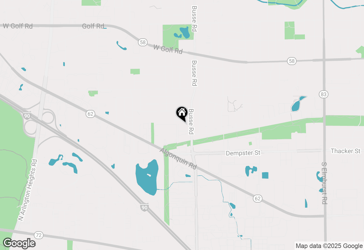 Map of 1805 W Hatherleigh Court #2B, Mount Prospect, IL 60056