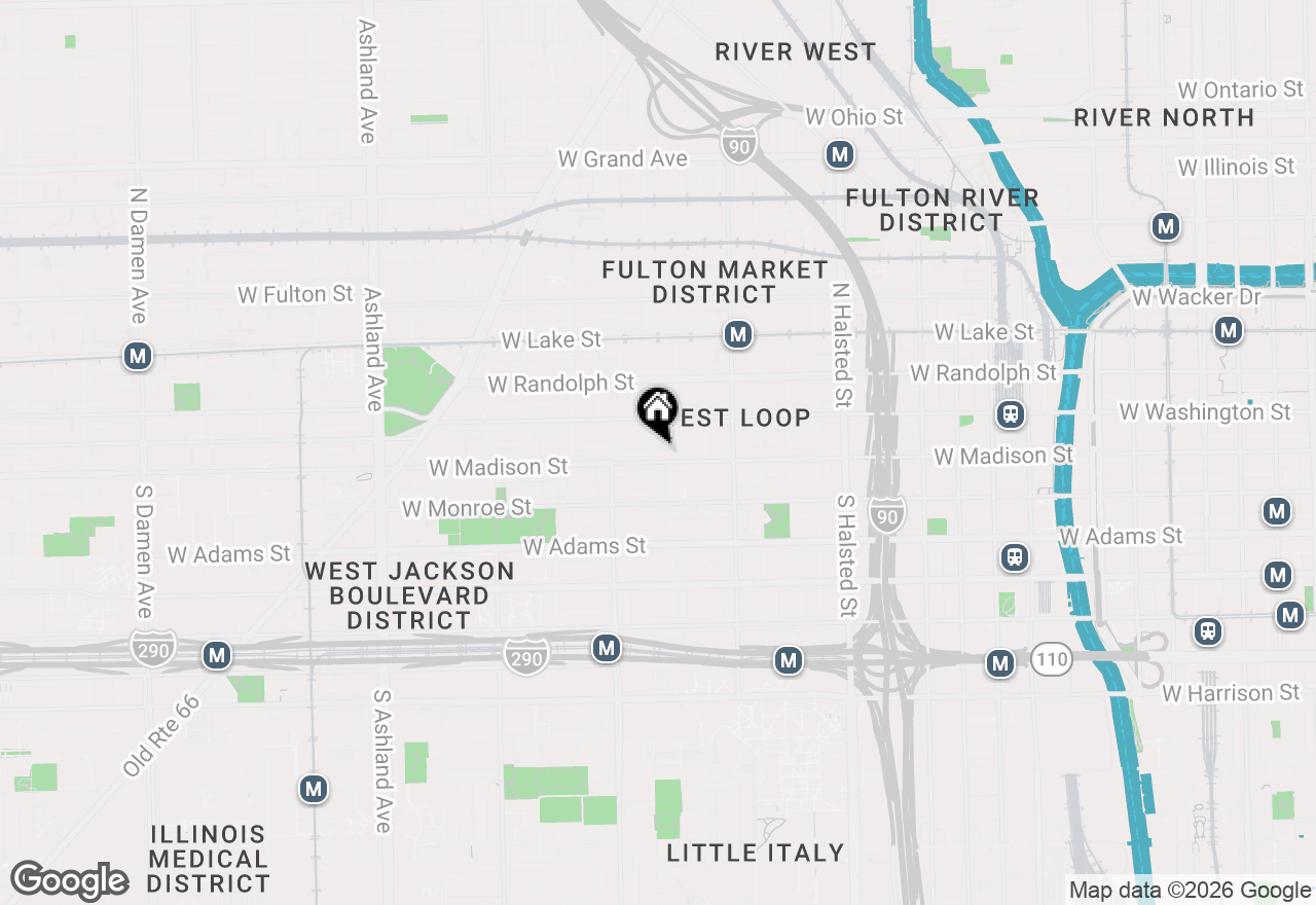 Map of 21 N May Street #501, Chicago, IL 60607