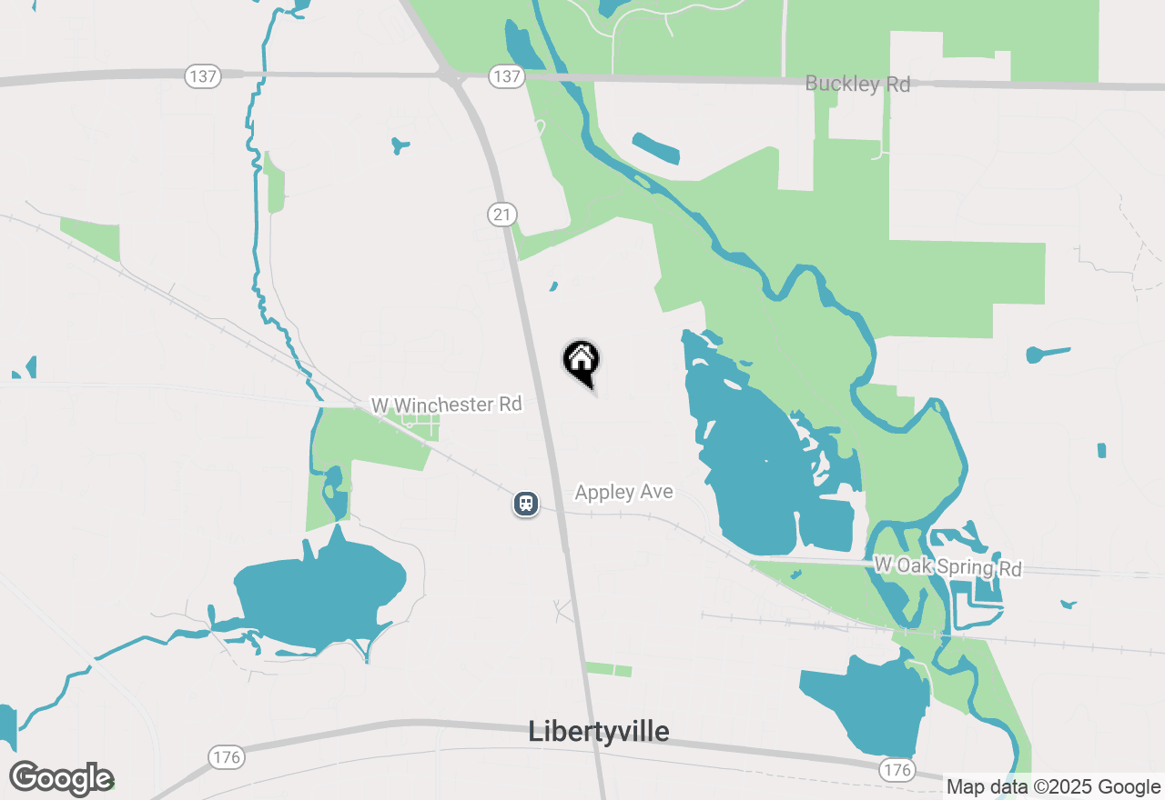 Map of 133 E Winchester Road #D, Libertyville, IL 60048