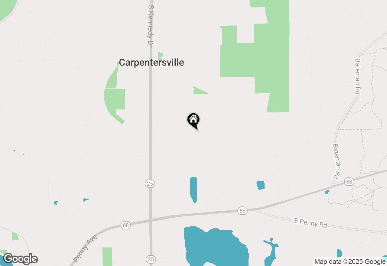 Map of 512 Tyler Drive, Carpentersville, IL 60110