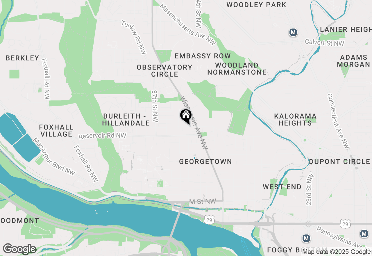 Map of 3402 R Street Nw, Washington, DC 20007