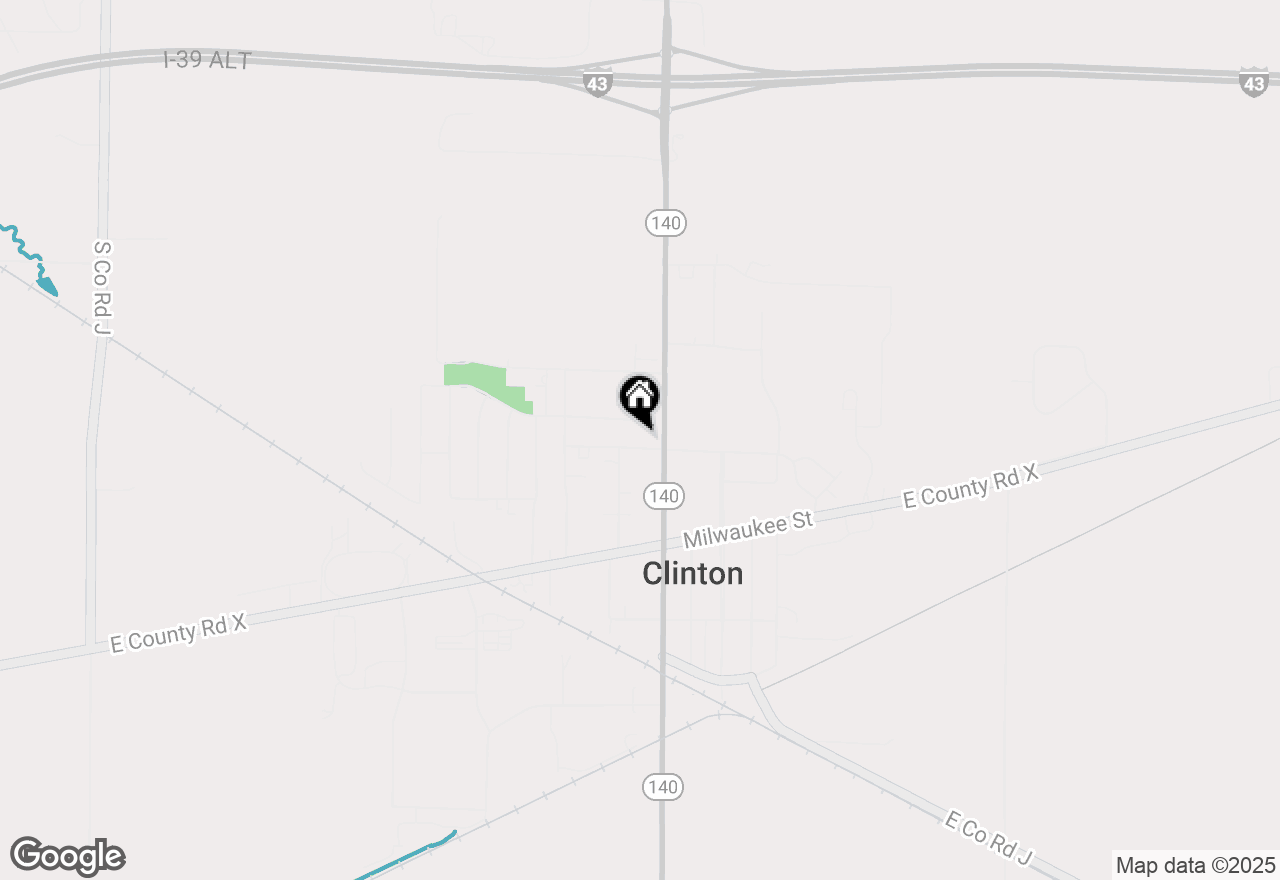 Map of 606 High Street, Clinton, WI 53525