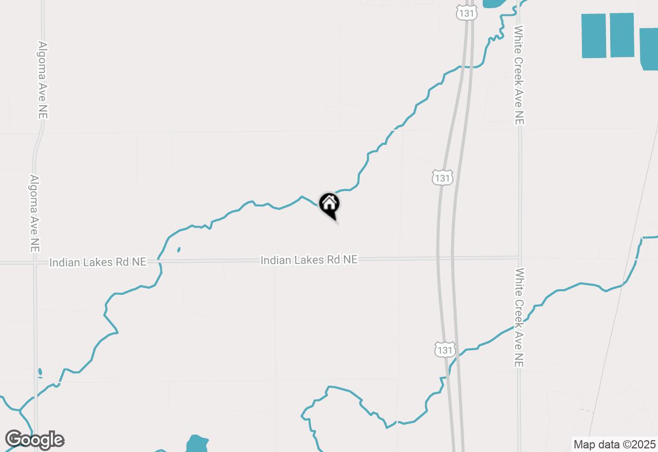 Map of 3369 Indian Lakes Road Ne, Cedar Springs, MI 49319
