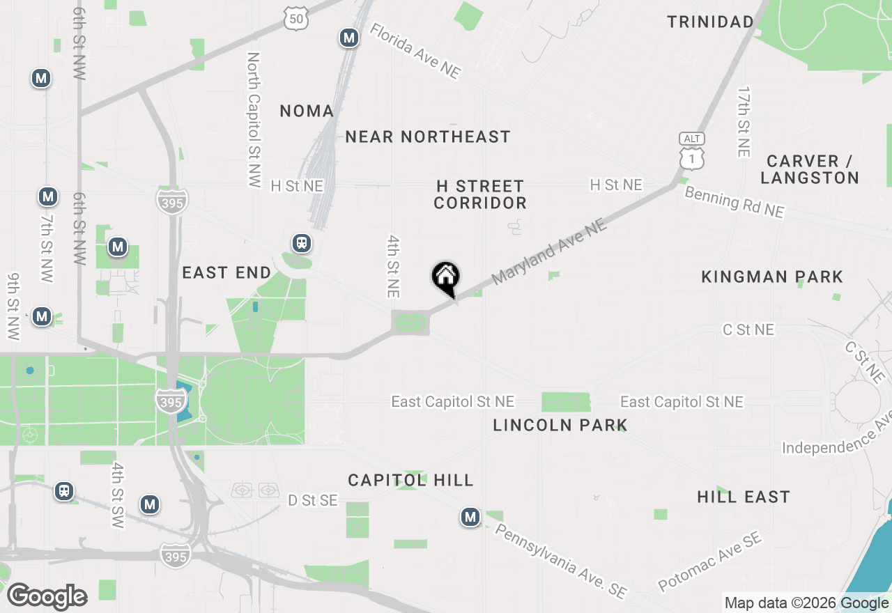 Map of 635 Maryland Avenue Ne, Washington, DC 20002