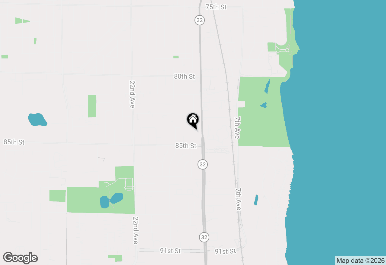 Map of 8415 14th Ave, Kenosha, WI 53143