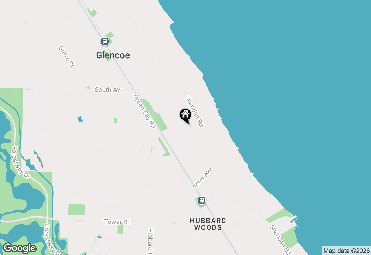 Map of 273 Old Green Bay Road, Glencoe, IL 60022