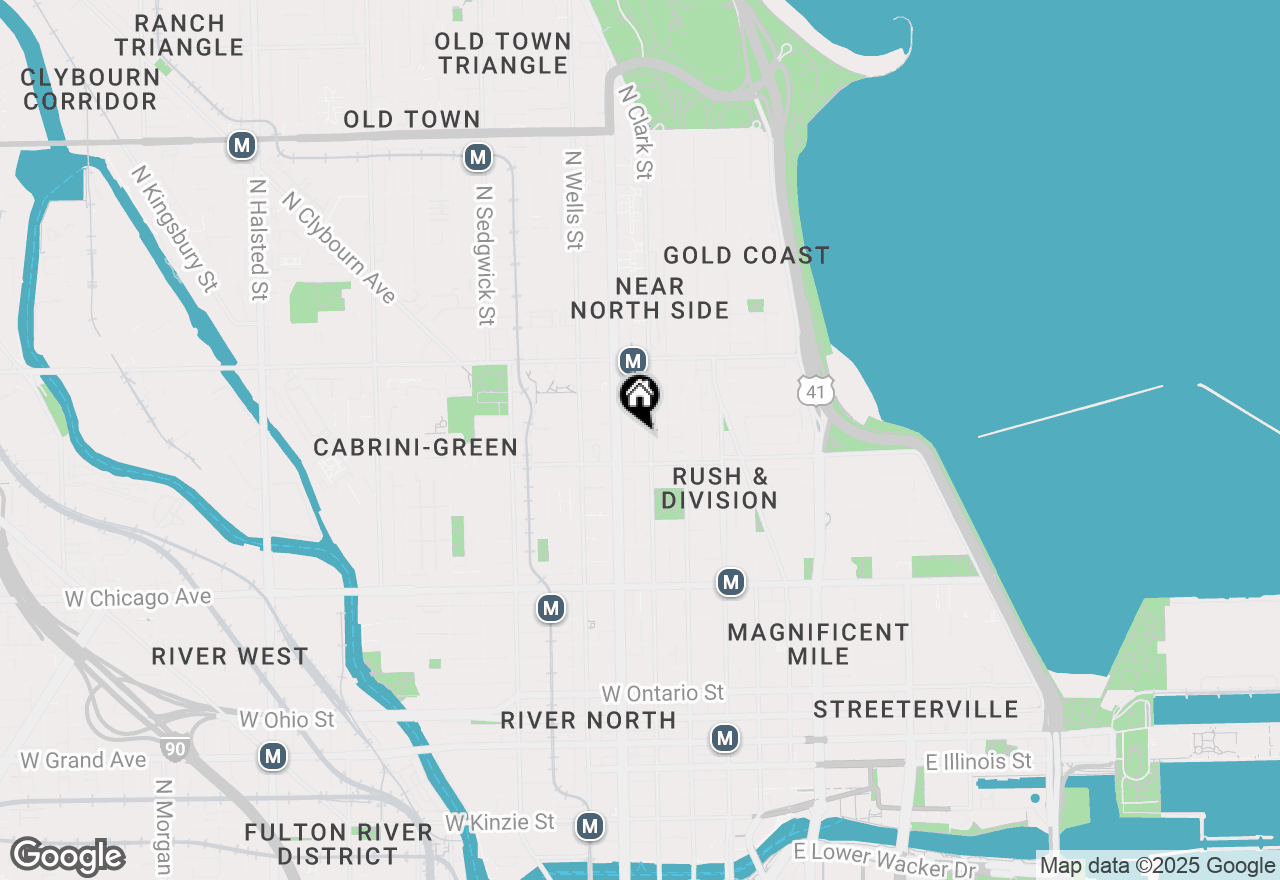 Map of 111 W Maple Street #2601, Chicago, IL 60610