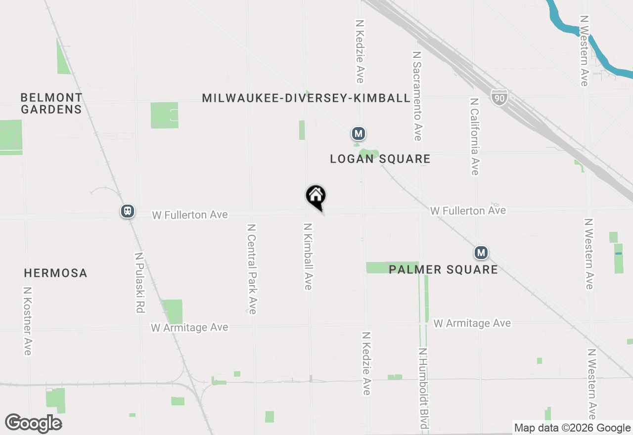 Map of 3319-21 W Fullerton Avenue, Chicago, IL 60647