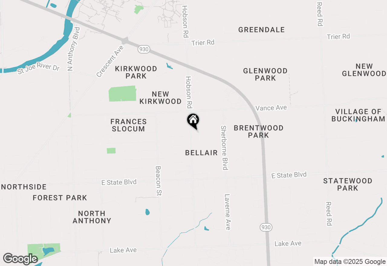 Map of 2812 Hobson Road, Fort Wayne, IN 46805