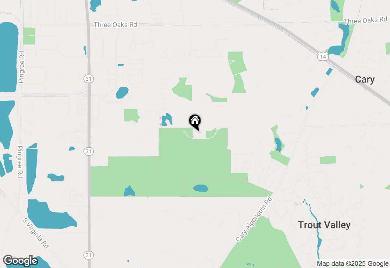 Map of 12 Jefferson Lane, Cary, IL 60013