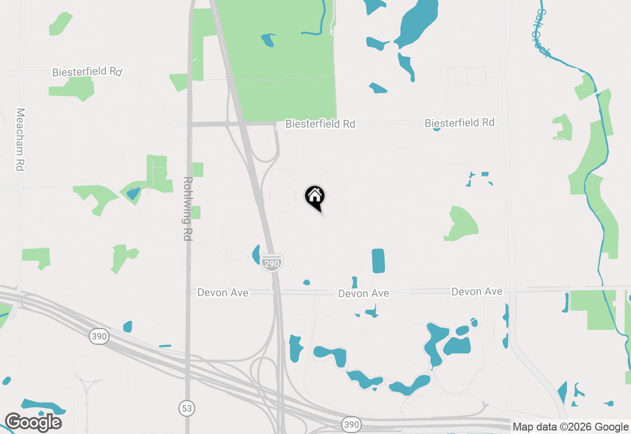 Map of 1069 Talbots Lane, Elk Grove Village, IL 60007