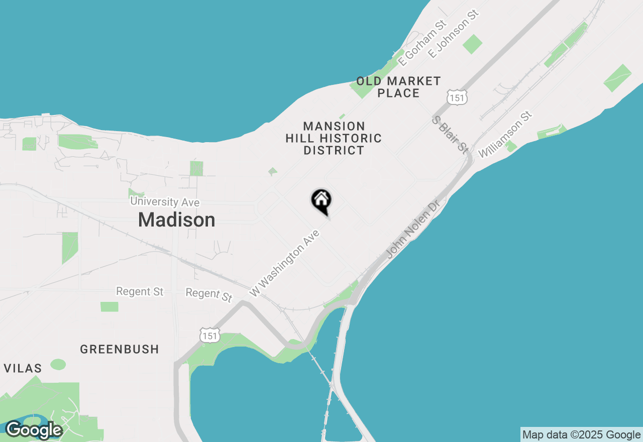Map of 360 W Washington Avenue #1307, Madison, WI 53703