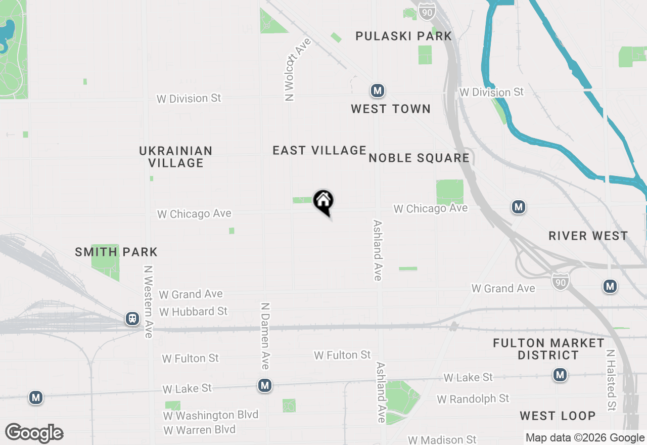 Map of 737 N Wood Street, Chicago, IL 60622
