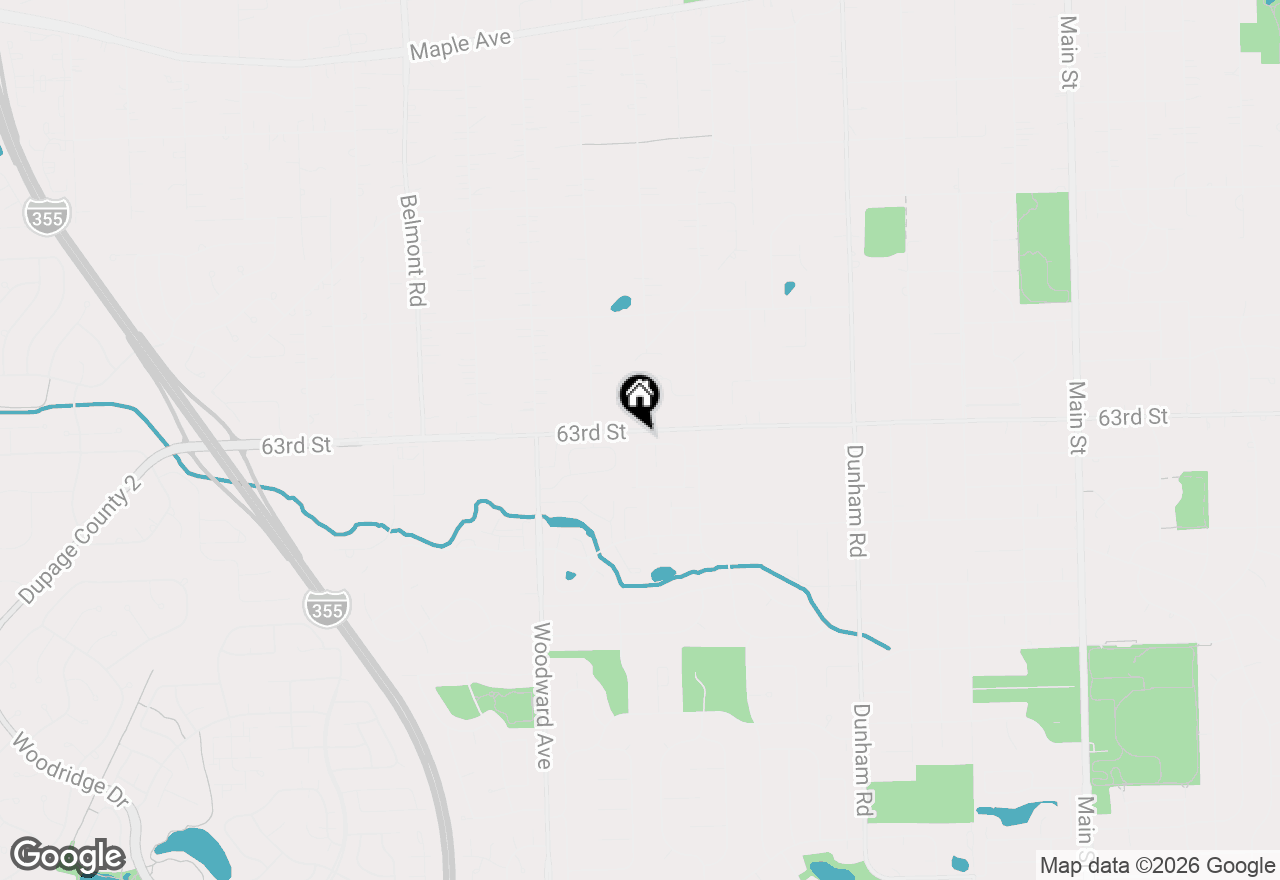 Map of 1824 Whidden Avenue, Downers Grove, IL 60516