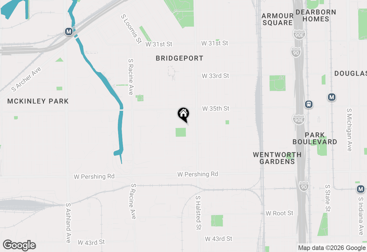 Map of 906 W 36th Street, Chicago, IL 60609