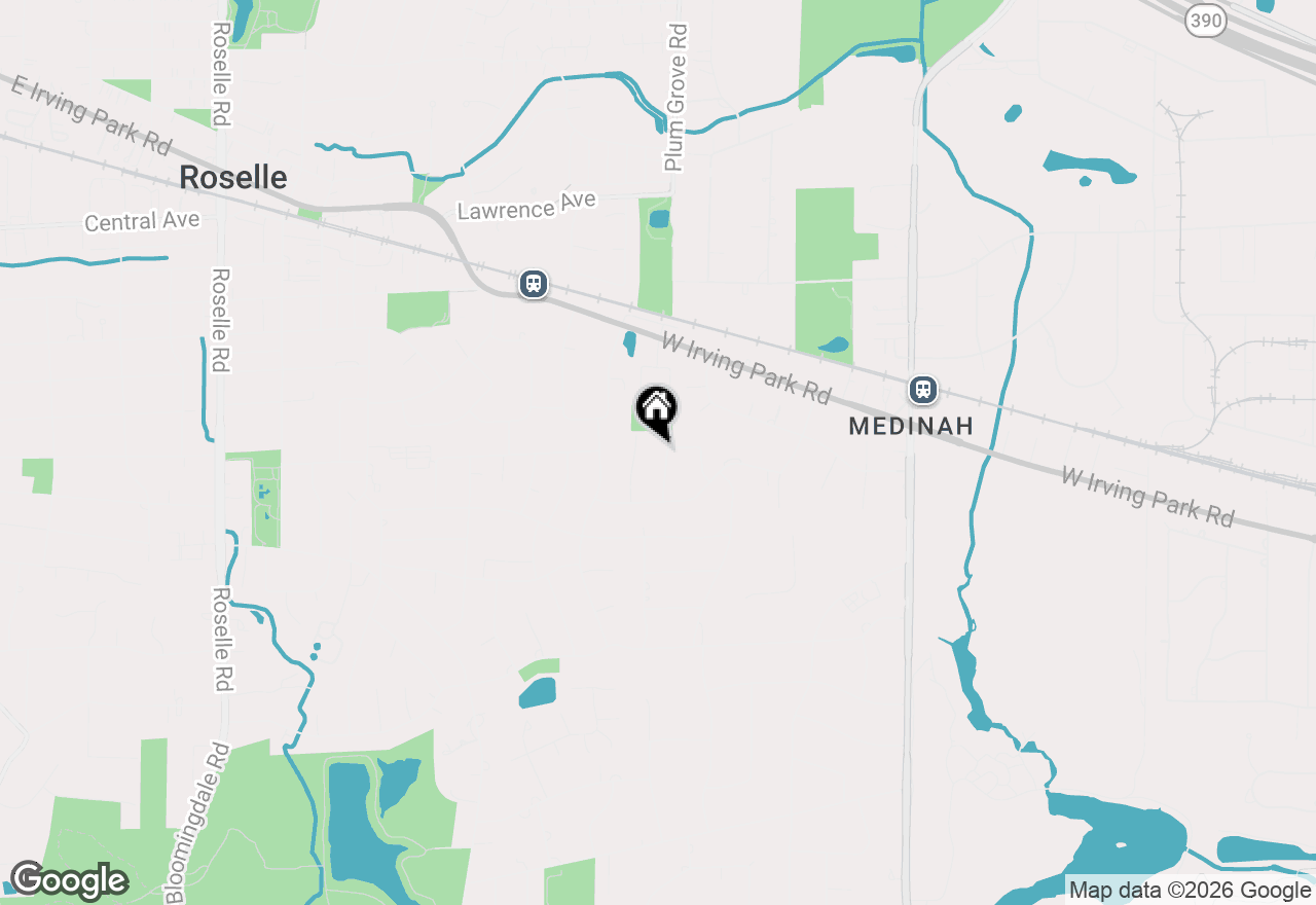 Map of 420 Pierce Avenue, Roselle, IL 60172