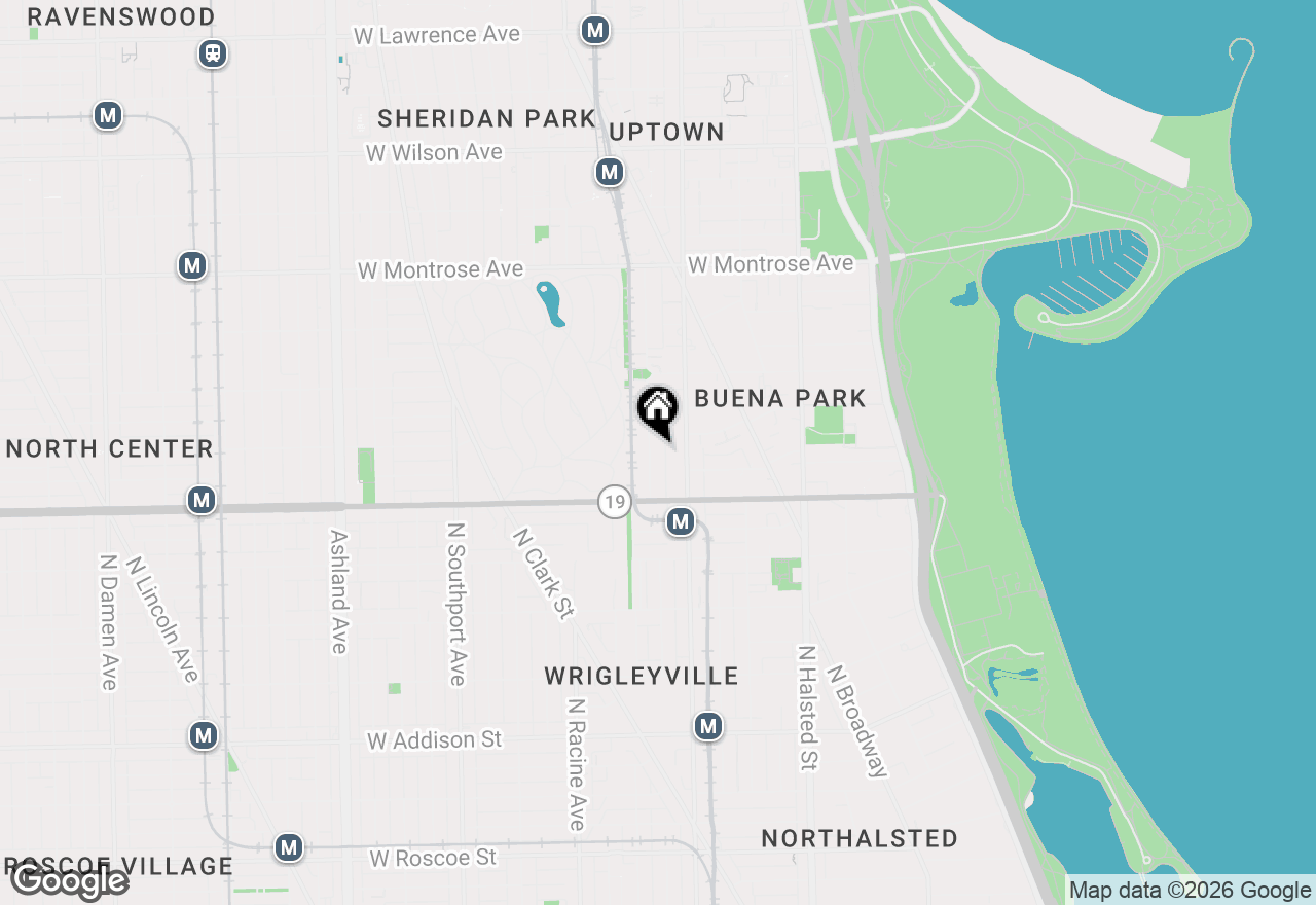 Map of 4053 N Kenmore Avenue #2N, Chicago, IL 60613