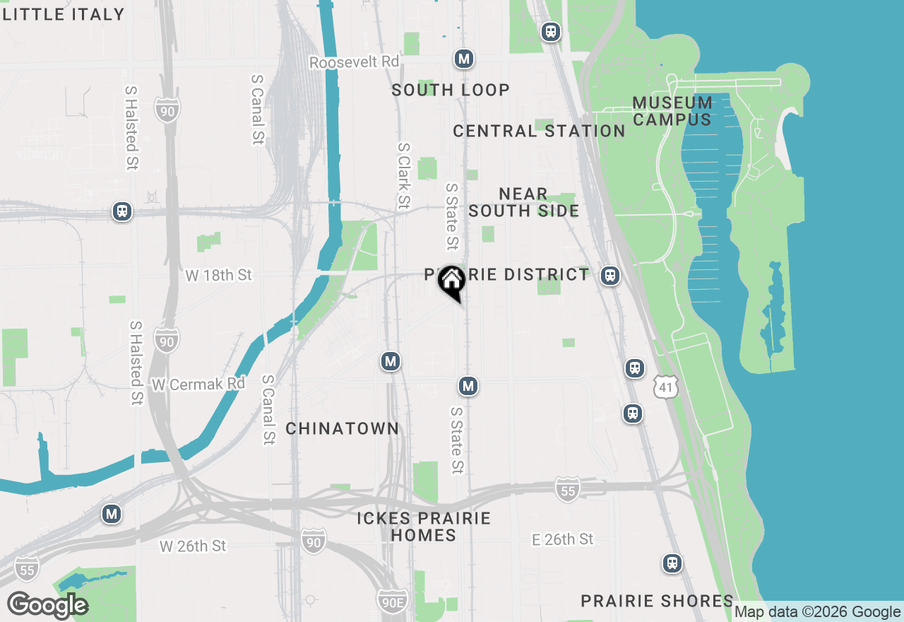 Map of 1910 S State Street #228, Chicago, IL 60616