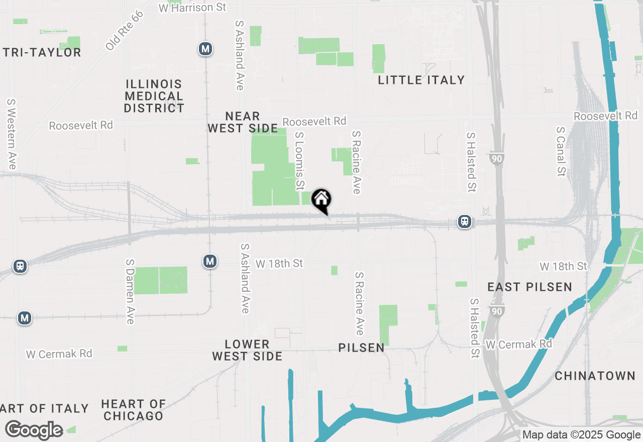 Map of 1550 S Blue Island Avenue #423, Chicago, IL 60608
