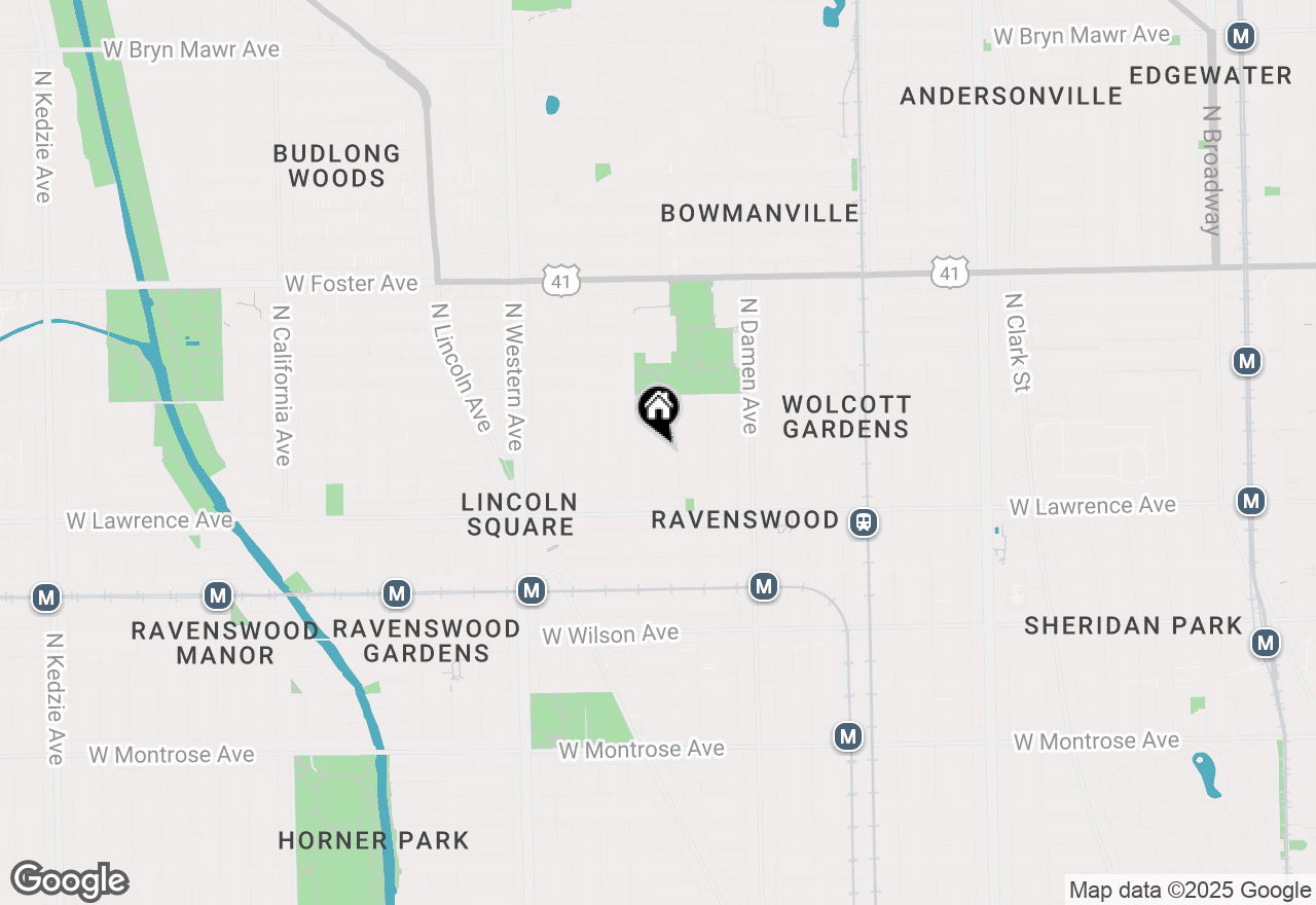 Map of 2148 W Ainslie Street #2F, Chicago, IL 60625