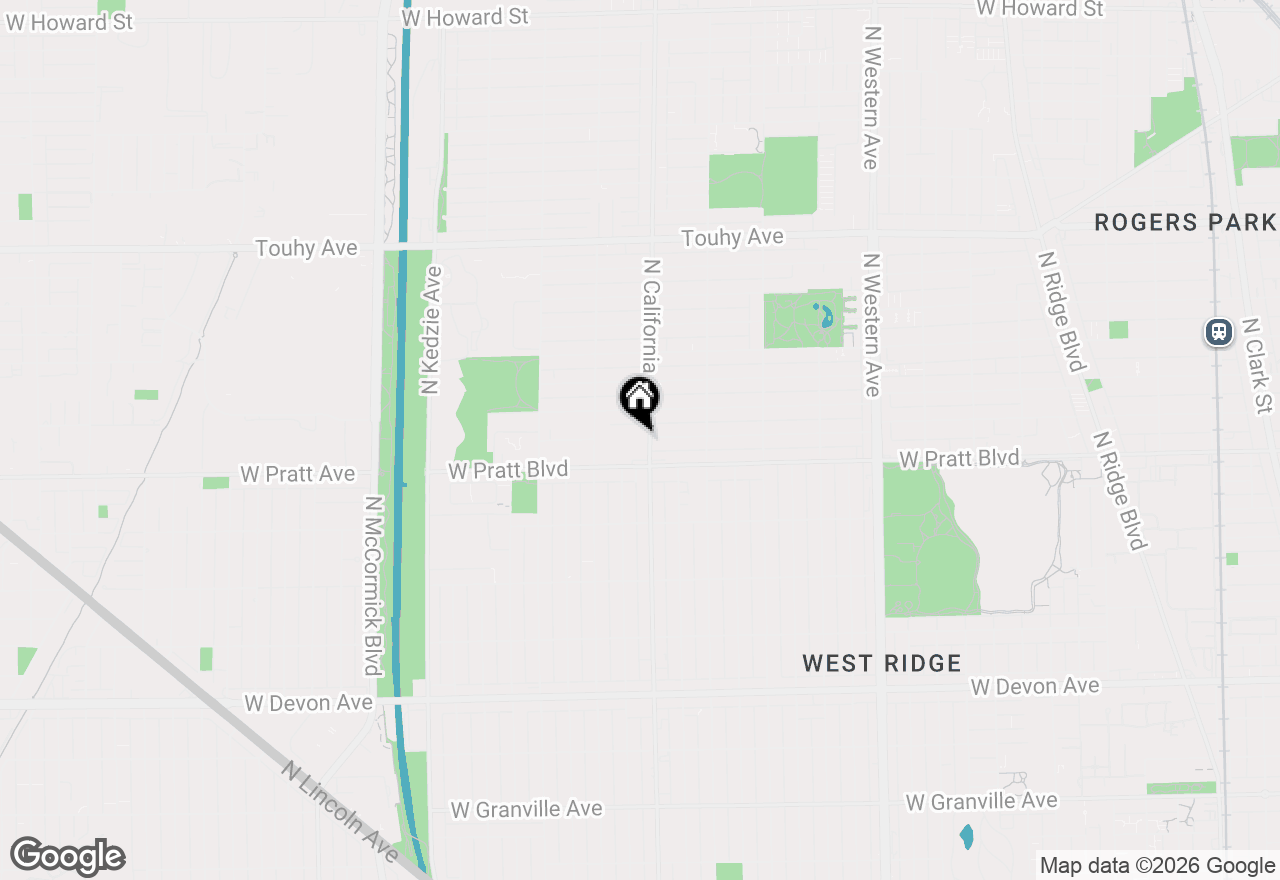 Map of 6800 N California Avenue #4C, Chicago, IL 60645