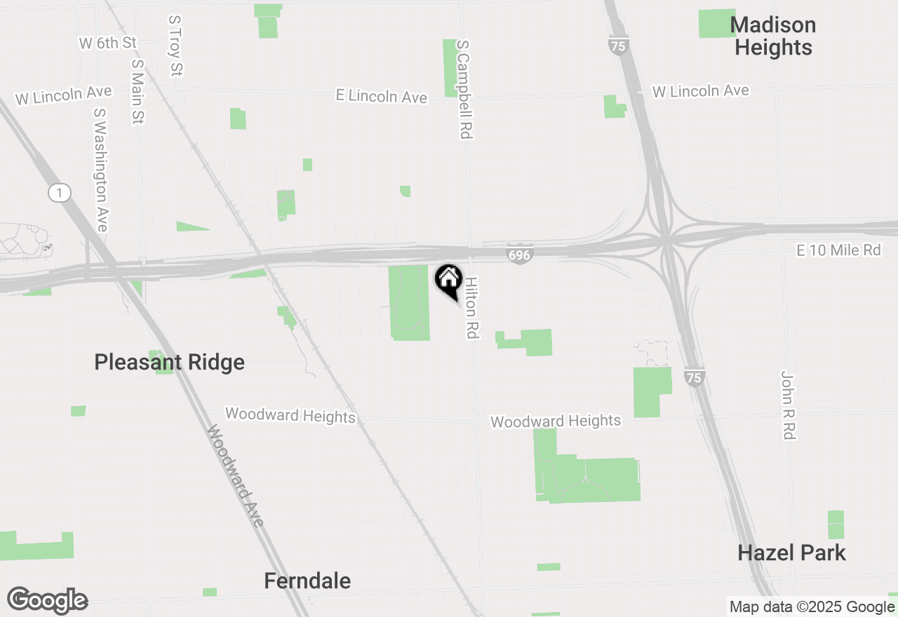 Map of 3221 Goodrich Street, Ferndale, MI 48220