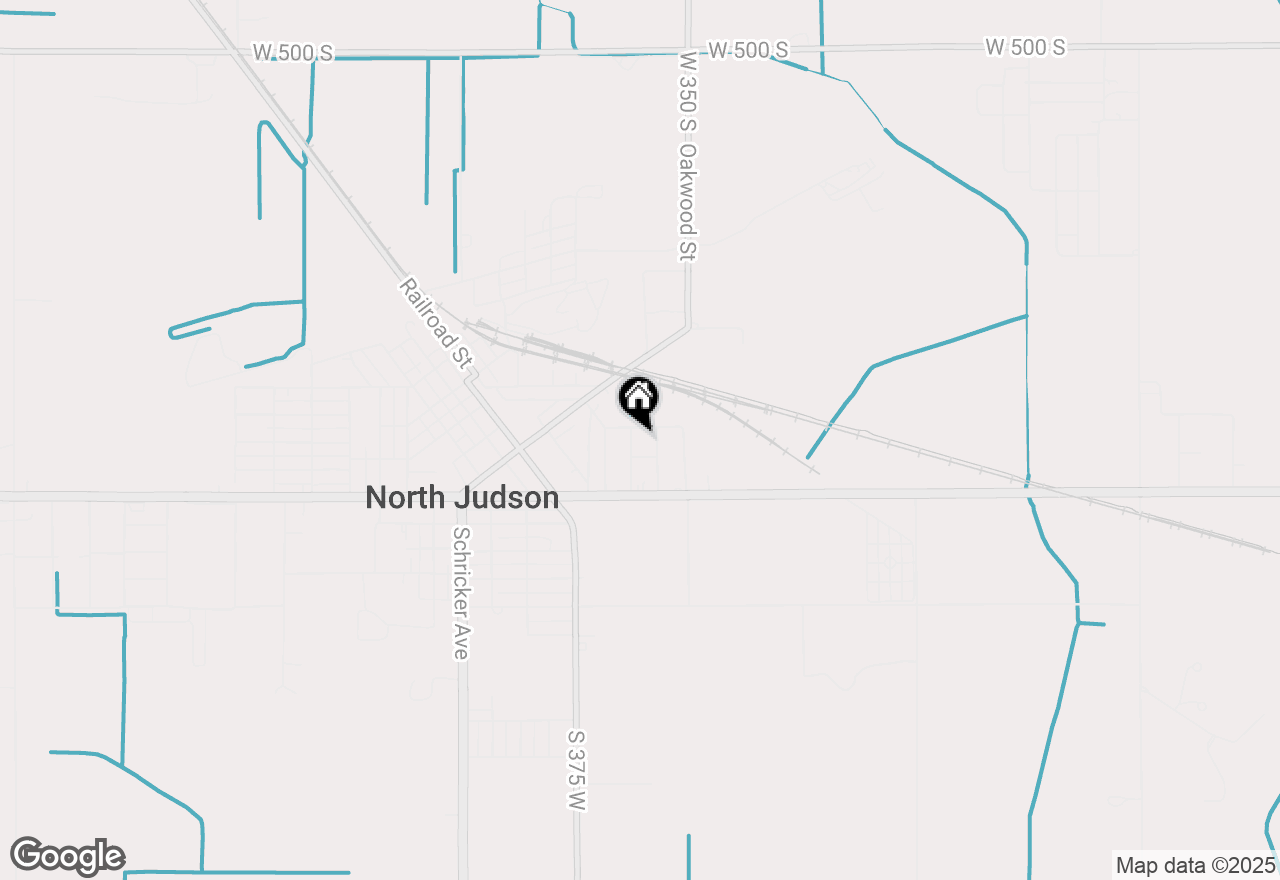 Map of 205 Silver Street, North Judson, IN 46366