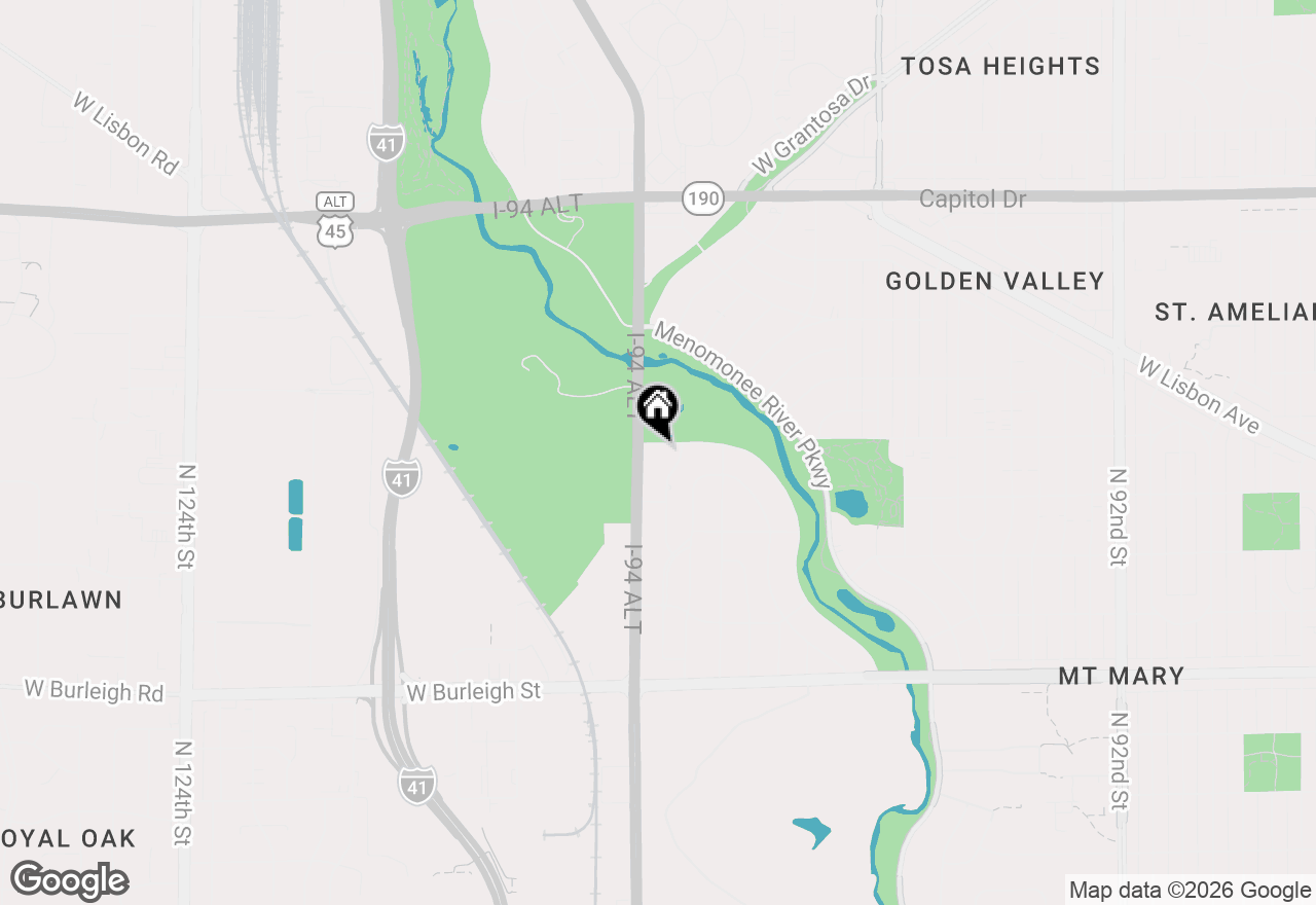 Map of 10731 W Keefe Ave, Wauwatosa, WI 53222