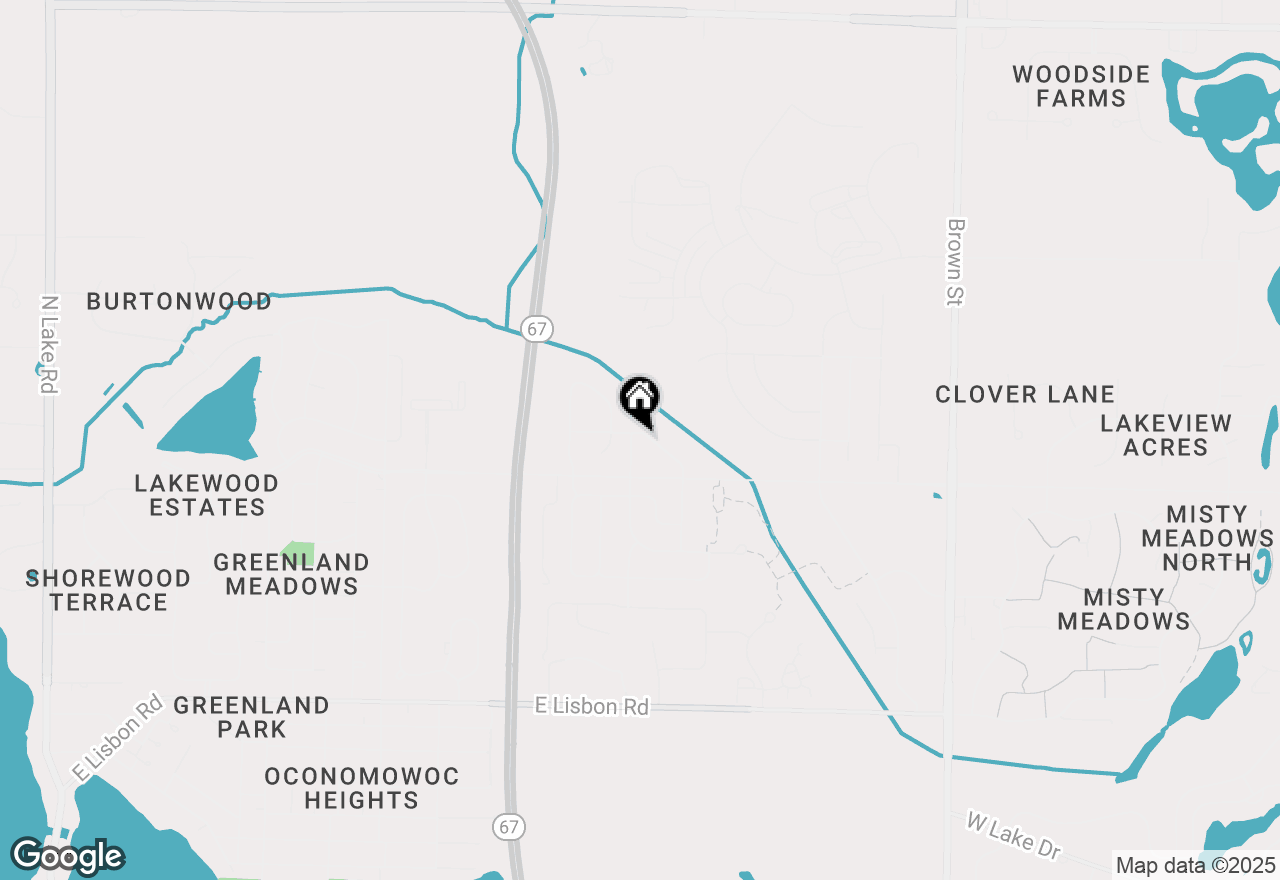 Map of 1361 Wood Creek Dr, Oconomowoc, WI 53066