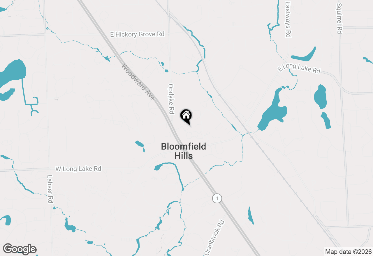 Map of 40750 Woodward Avenue #25, Bloomfield Hills, MI 48304