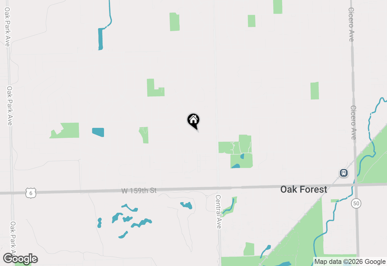 Map of 5717 Dover Road, Oak Forest, IL 60452