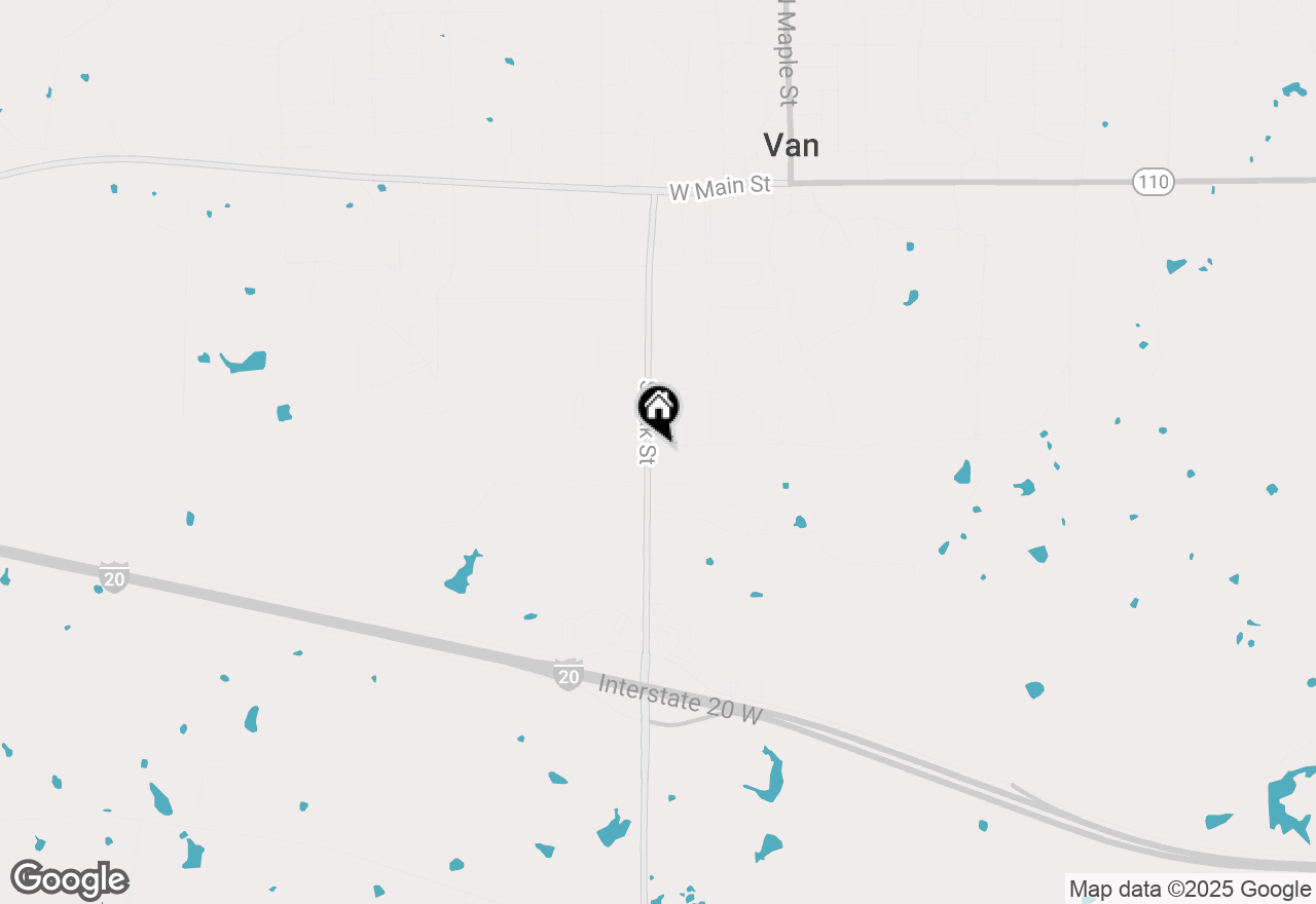 Map of 709 S Oak Street, Van, TX 75790