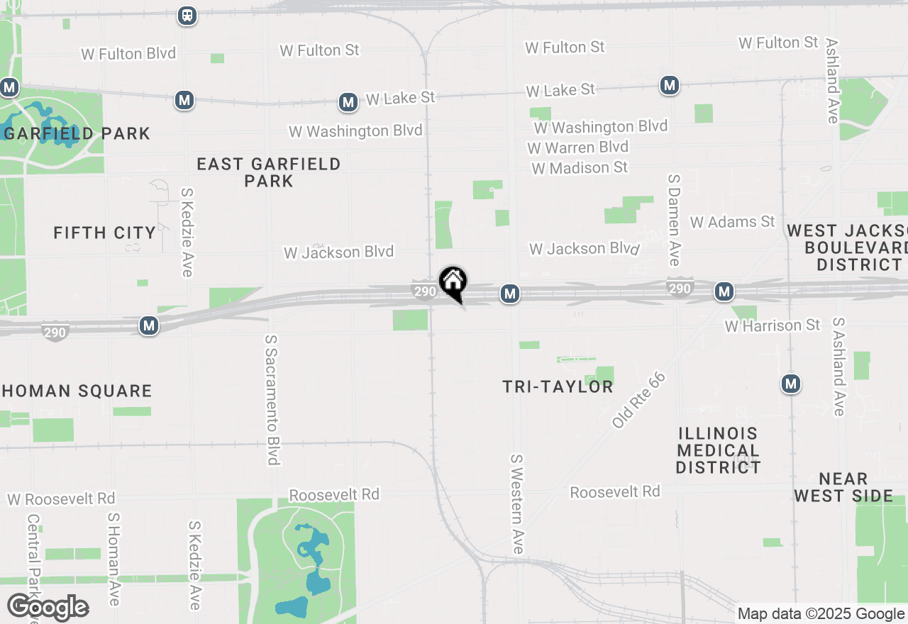 Map of 2533 W Congress Parkway #1E, Chicago, IL 60612